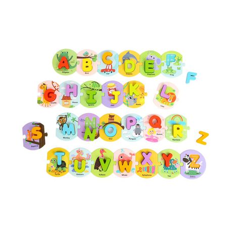 Nuovo Wooden Alphabet Puzzle Buy Online in Zimbabwe thedailysale.shop