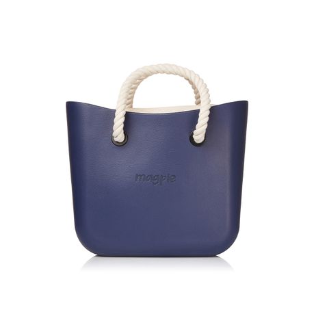 Original Magpie Navy Tote Bag With Beige Inner And Rope Handles Buy Online in Zimbabwe thedailysale.shop