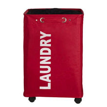 Load image into Gallery viewer, Wenko - Quadro Laundry Basket - Red 79L
