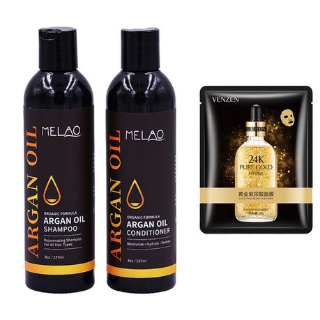 MELAO Argan Oil Hair Care Shampoo & Conditioner 237ml - Bundle