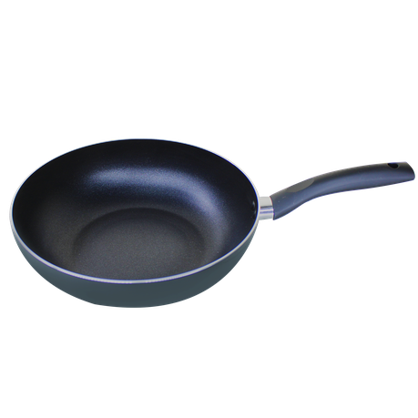 28cm Thermal Induction Non-Stick Wok / Stir-fry Pan - Gloss Black Buy Online in Zimbabwe thedailysale.shop