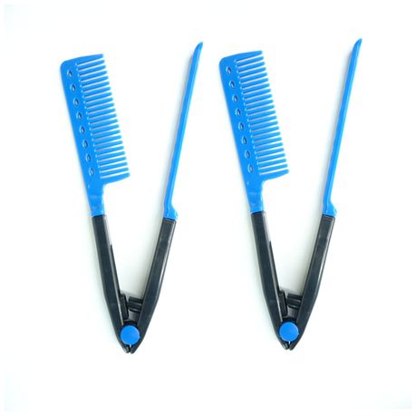 (2X Combs) Professional V Shape Straightening Combs Buy Online in Zimbabwe thedailysale.shop