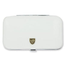 Load image into Gallery viewer, Kellermann 3 Swords Manicure Set: White Faux Leather Case 7847 MC N 6 Piece
