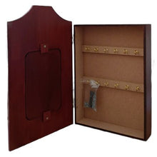 Load image into Gallery viewer, Wooden Wall Hanging - 12 Key Holder Box with Photo Insert
