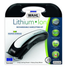 Load image into Gallery viewer, Wahl Cordless Lithium Ion 20 Piece Rechargeable Hair Clipper Kit
