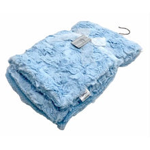 Load image into Gallery viewer, Baby Blanket Sherpa Rose - Blue
