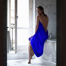 Load image into Gallery viewer, Terry Collection Cosy Microfibre Towel Set: Bath Hair Beach Gym Baby: Blue
