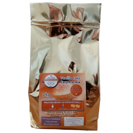 1kg Vanilla Cake Mix - Jacobs Pastries - Easy Pre-mix Buy Online in Zimbabwe thedailysale.shop