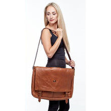 Load image into Gallery viewer, Brad Scott The Rocco Laptop Overnight Messenger Bag (Unisex)
