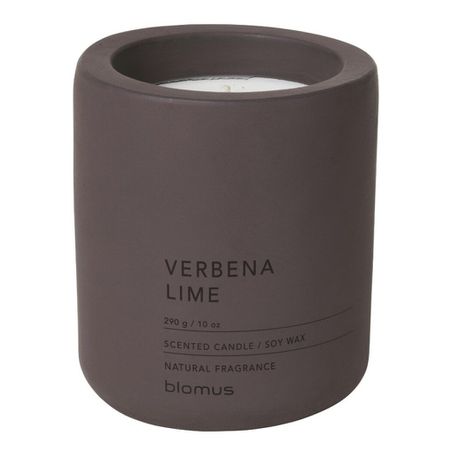 Blomus Scented Candle: Verbena Lime in Plum Concrete Container Fraga 9cm Buy Online in Zimbabwe thedailysale.shop