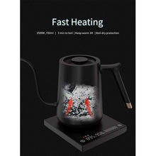 Load image into Gallery viewer, Fish Smart Electric Pour-over kettle (Black / Thin Spout)
