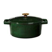 Load image into Gallery viewer, Berlinger Haus 24cm Enamel Coating Oven Safe Mini Pot with Lid - Emerald
