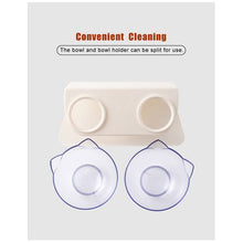 Load image into Gallery viewer, Elevated Double Feeding Bowl for Cats
