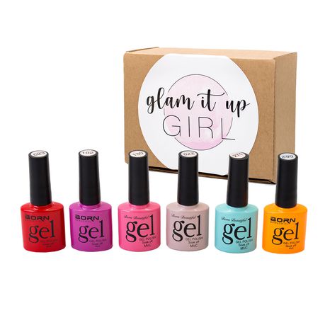 Glam It Up Girl - UV LED GEL Nail Polish Summer Kit -6BB