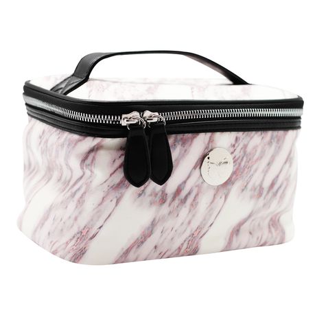 Butterfly Cosmetic Case - Marble Moments Rose