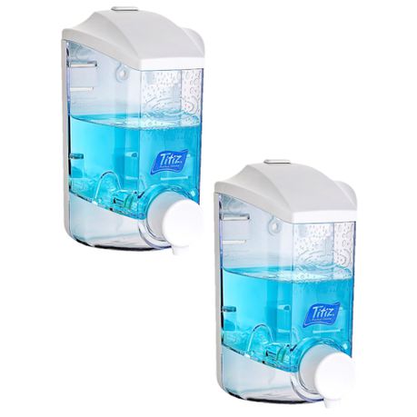 Titiz - 2 Pack - Soap/Shampoo Dispenser (400 ml) - Wall-Mounted - TP-193 2P