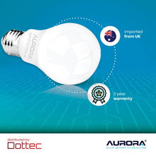 Load image into Gallery viewer, Aurora LED Light Bulb 9W Warm White A60 E27 | 3 Year Warranty | 1 Pack
