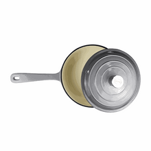Load image into Gallery viewer, Chef Grey Cookware - Cast Iron 24cm Sauce Pan &amp; Lid
