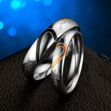 Load image into Gallery viewer, #11 Stainless Steel Couple Rings-Black(RG-DC012-BK-11)
