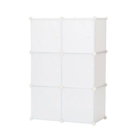 Gretmol 6 Cube Stackable Storage - White