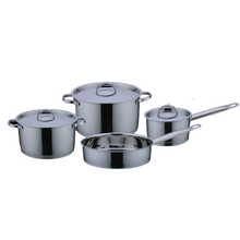 Load image into Gallery viewer, 7 Piece Heavy Bottom Stainless Steel Induction Ready Cookware Set
