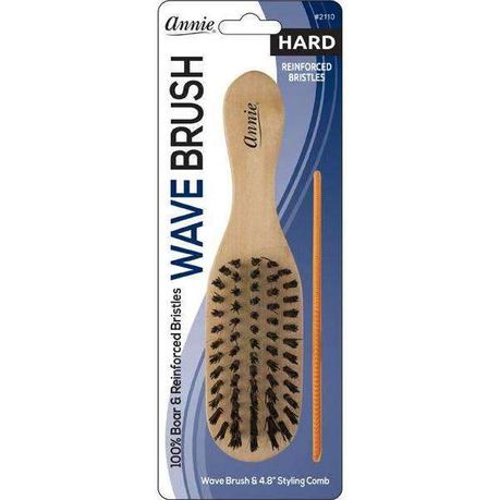 ANN02110 - Annie - Hard Mini Wooden Wave Boar Bristle Brush 4.8In - 6 Pack Buy Online in Zimbabwe thedailysale.shop
