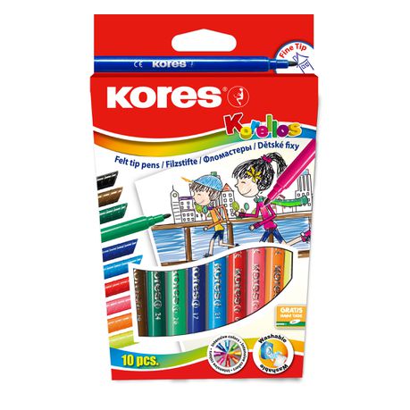 Kores Korellos 10 Felt Tip Pens Buy Online in Zimbabwe thedailysale.shop
