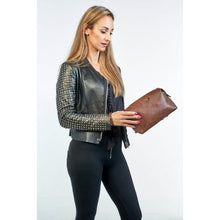 Load image into Gallery viewer, Brad Scott The Frankie Wrist Pouch - Brown
