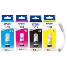 Load image into Gallery viewer, Epson 103 EcoTank Multipack (C/BK/M/Y) Ink Bottle
