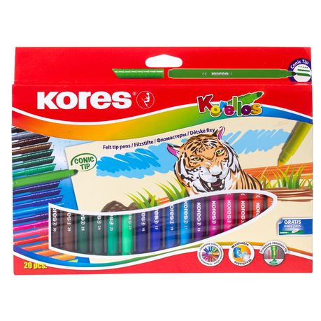 Kores Korellos 20 Conic Felt Tip Pens Buy Online in Zimbabwe thedailysale.shop