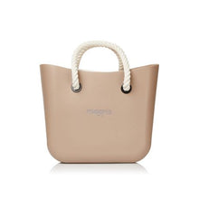 Load image into Gallery viewer, Original Magpie Stone Tote Bag With Beige Inner And Rope Handles
