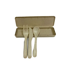 Load image into Gallery viewer, Portable Bamboo Kitchen Cutlery Set
