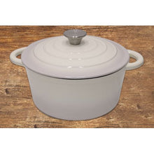 Load image into Gallery viewer, 7 Piece Authentic Cast Iron Dutch Oven Cookware Pot Set - Cream
