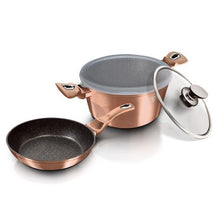 Load image into Gallery viewer, Berlinger Haus 4-Piece Marble Coating Cookware Set - Rose gold
