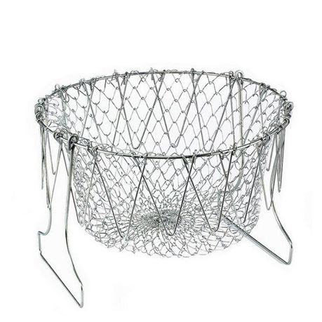 Multi-functional Folding Cooking Frying Rinsing Steaming Basket Buy Online in Zimbabwe thedailysale.shop