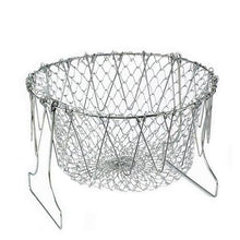 Load image into Gallery viewer, Multi-functional Folding Cooking Frying Rinsing Steaming Basket
