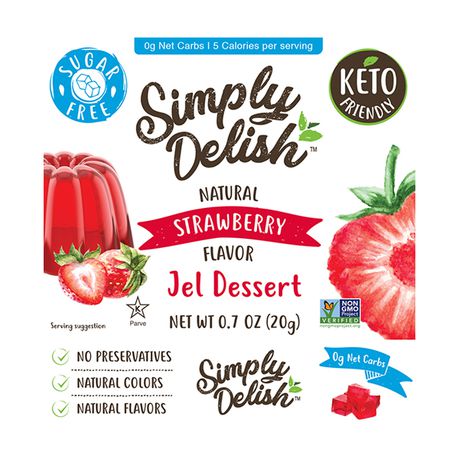 Simply Delish - Natural - Strawberry - Jel Dessert Buy Online in Zimbabwe thedailysale.shop