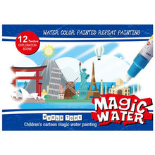 Load image into Gallery viewer, Reusable Magic Water Coloring Book - World Tour Series
