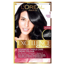 Load image into Gallery viewer, LOreal Excellence Creme 1 Natural Darkest Black
