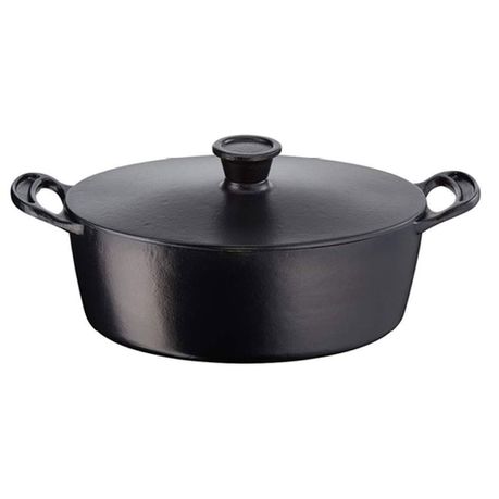 Jamie Oliver Cast Iron Oval Stew Pot 30x22cm 5.1 Litre