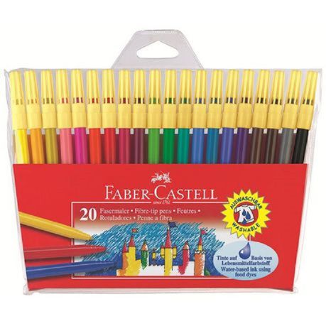 Faber-Castell Fibre Tip Markers (Wallet of 20) Buy Online in Zimbabwe thedailysale.shop