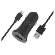 Load image into Gallery viewer, XQISIT 2.4A Single Car Charger Adapter with Lightning USB -A Cable
