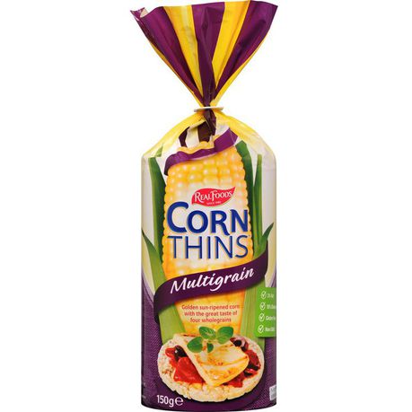 Real Foods - Multigrain Corn Thins 6 x 150g Buy Online in Zimbabwe thedailysale.shop