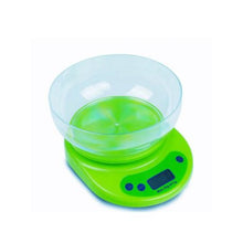 Load image into Gallery viewer, 5kg Electronic Kitchen LCD Scale with Bowl - Green
