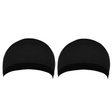 Load image into Gallery viewer, 2 x Pieces Unisex Wig Cap for Wigs and Waves. Black
