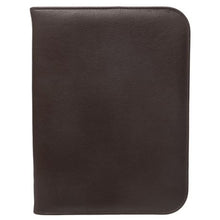 Load image into Gallery viewer, Kurgan Kenani Leather A4 zip Folder- Brown
