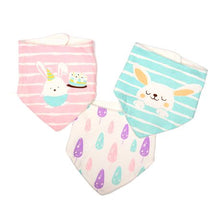 Load image into Gallery viewer, All Heart 3 Pack Bunny Baby Bib Clothes
