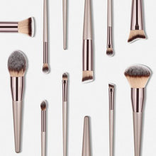 Load image into Gallery viewer, 10 Piece Champagne Nude Cosmetic Brush Set
