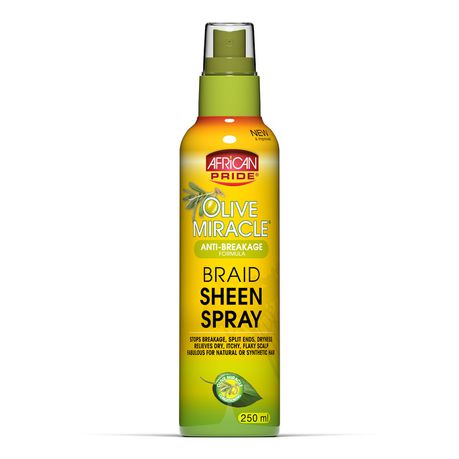 African Pride - Olive Miracle Braid Sheen Spray Buy Online in Zimbabwe thedailysale.shop