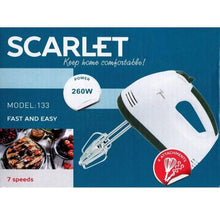 Load image into Gallery viewer, Scarlett Electric Egg Beater and Mixer 260 Watt

